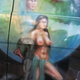 Image for article titled Bewildering Star Trek Van Shows Spock Piggy Backing On A Topless Woman